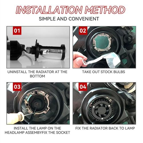 Y6D lens high and low beam integrated suitable for car and motorcycle H4 universal headlight LED headlight super bright spotlight