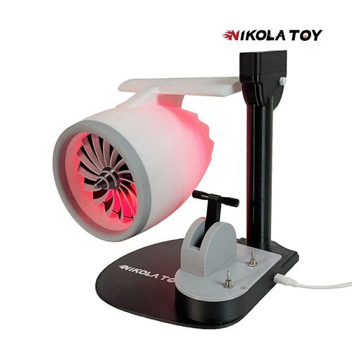 NIKOLATOY upgraded desktop USB fan creative turbofan engine shape JetFan