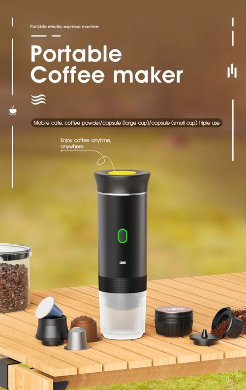 Home Travel Automatic Machine Hot and Cold Brewing Cafe Multifunctional 3 in 1 Portable Mini Espresso Handheld Capsule Coffee Machine