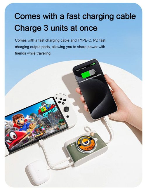 Smart AI power bank Smart AI power bank 10000 mAh built-in line mobile power large capacity