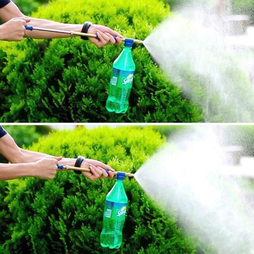 Reciprocating pull-out beverage bottle sprayer manual push-pull cola beverage bottle spray head watering watering pot spray rod