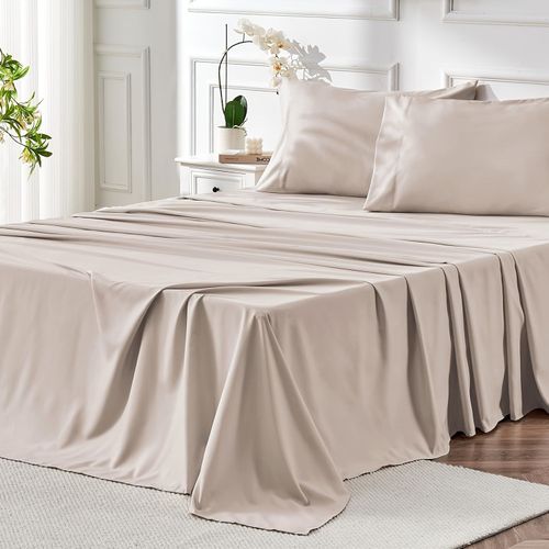 4-Pack 2000TC Super Soft Breathable Sheets with 14 Deep Pockets for Queen Size Sheets