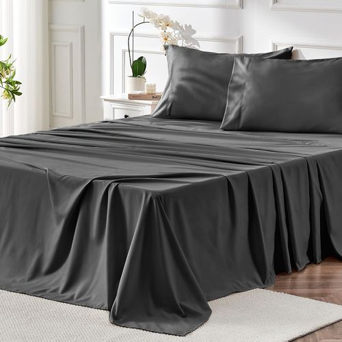 4-Pack 2000TC Super Soft Breathable Sheets with 14 Deep Pockets for Queen Size Sheets