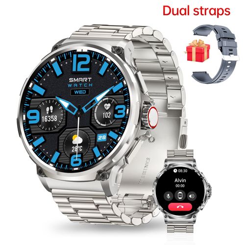 Smart watch with long battery life, alarm clock, music, heart rate monitoring, Bluetooth bracelet
