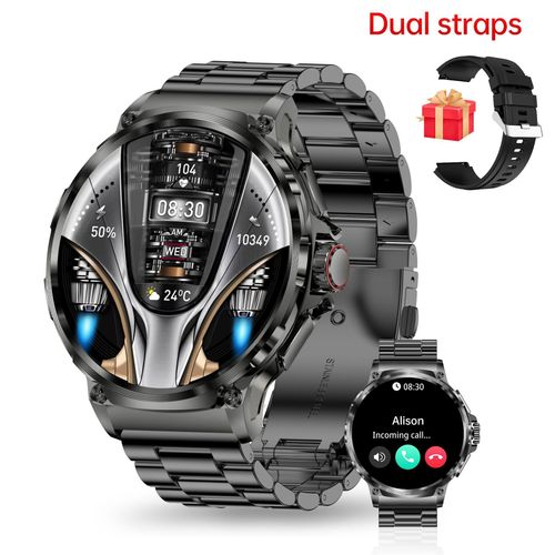 Smart watch with long battery life, alarm clock, music, heart rate monitoring, Bluetooth bracelet