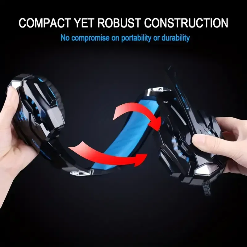 G9000 Over-ear gaming headset with noise cancelling mic, LED light and soft memory foam ear cups Surround sound