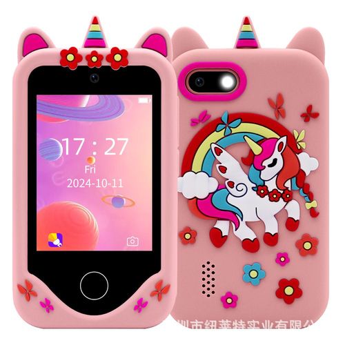 Children's mobile phone camera touch screen educational early education machine dinosaur rainbow horse photo recording game machine gift