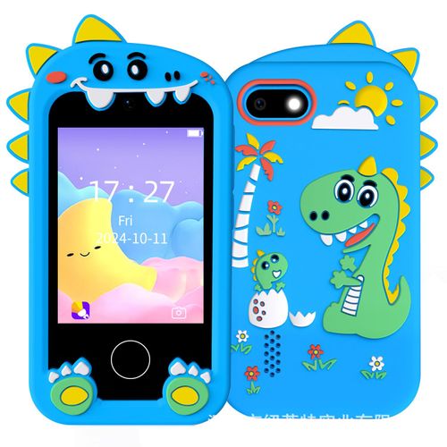 Children's mobile phone camera touch screen educational early education machine dinosaur rainbow horse photo recording game machine gift