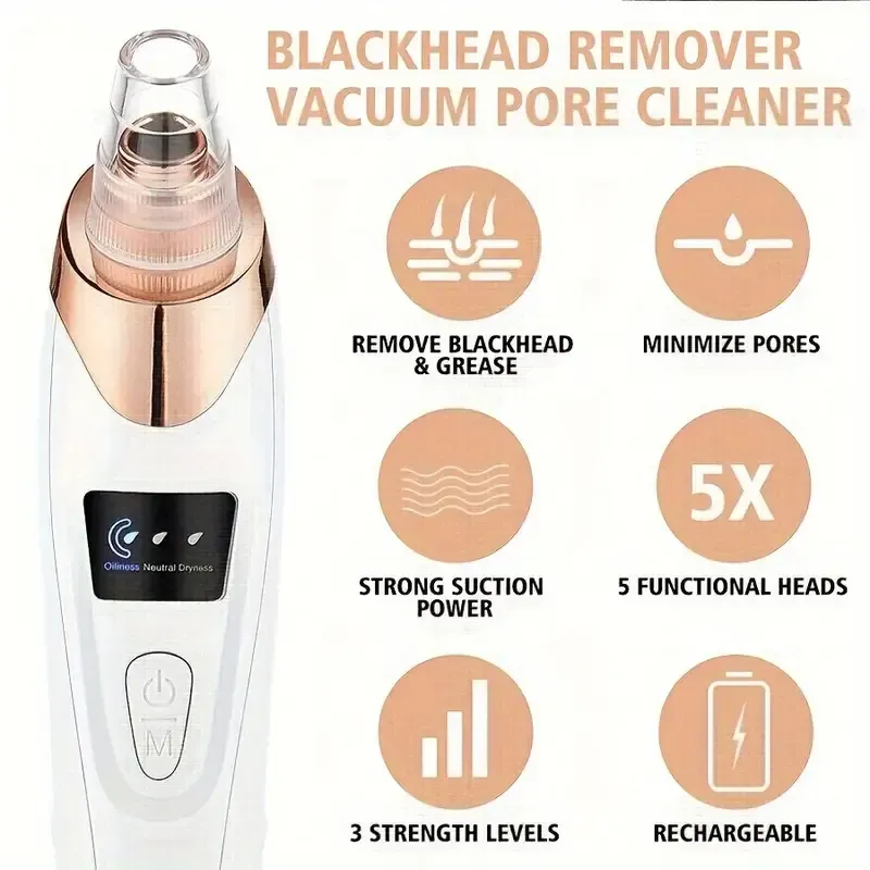 Blackhead remover, facial cleanser, facial pore cleaner -