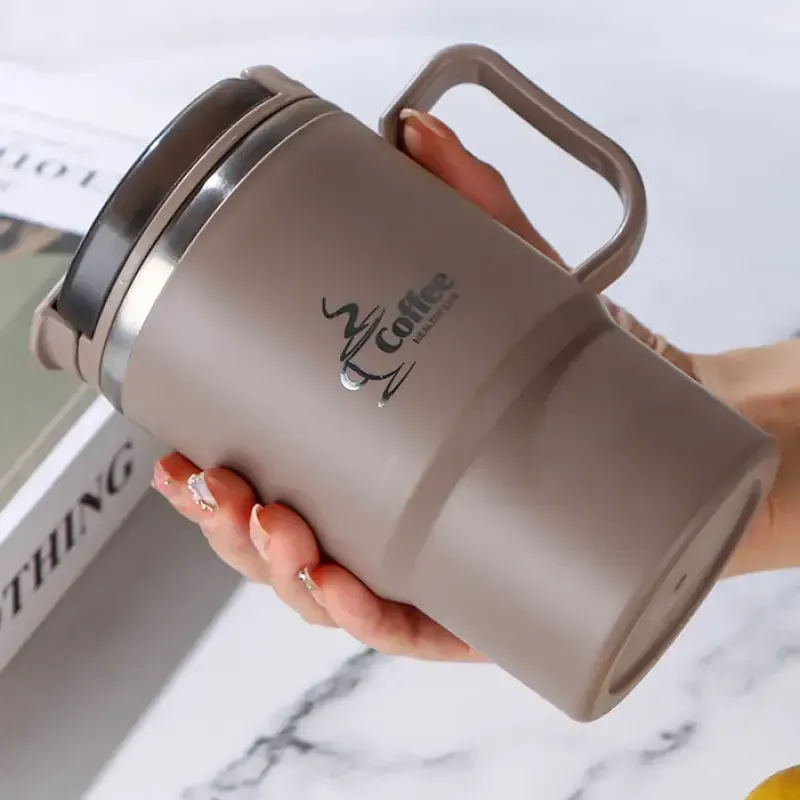 19.3oz Large Stainless Steel Coffee Mug with Lid