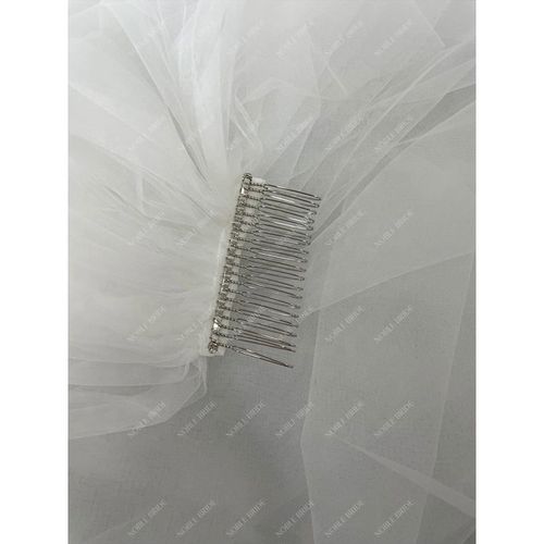 Style CReal Photos 3M New Wedding Veils With Lace Crystal Applique Long