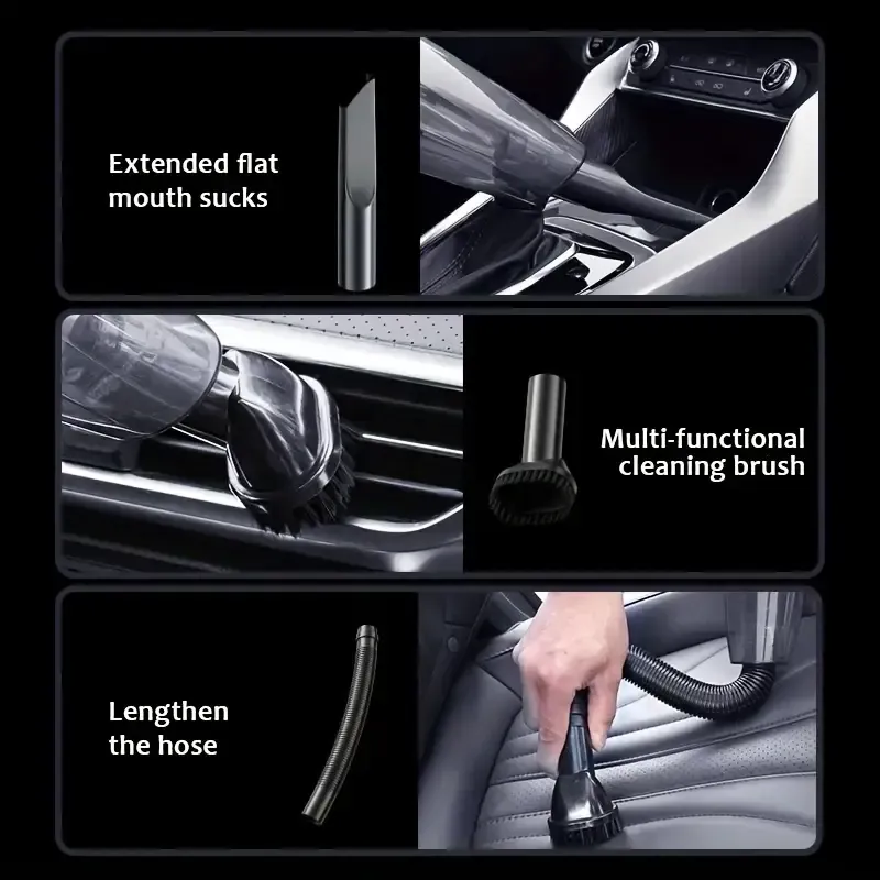 Car vacuum cleaner, high power for wet and dry cleaning, handheld vacuum cleaner,