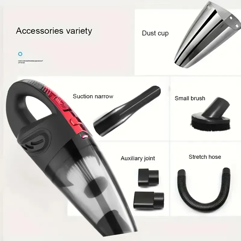 Car vacuum cleaner, high power for wet and dry cleaning, handheld vacuum cleaner,