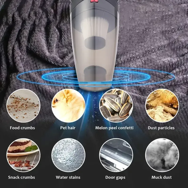 Car vacuum cleaner, high power for wet and dry cleaning, handheld vacuum cleaner,