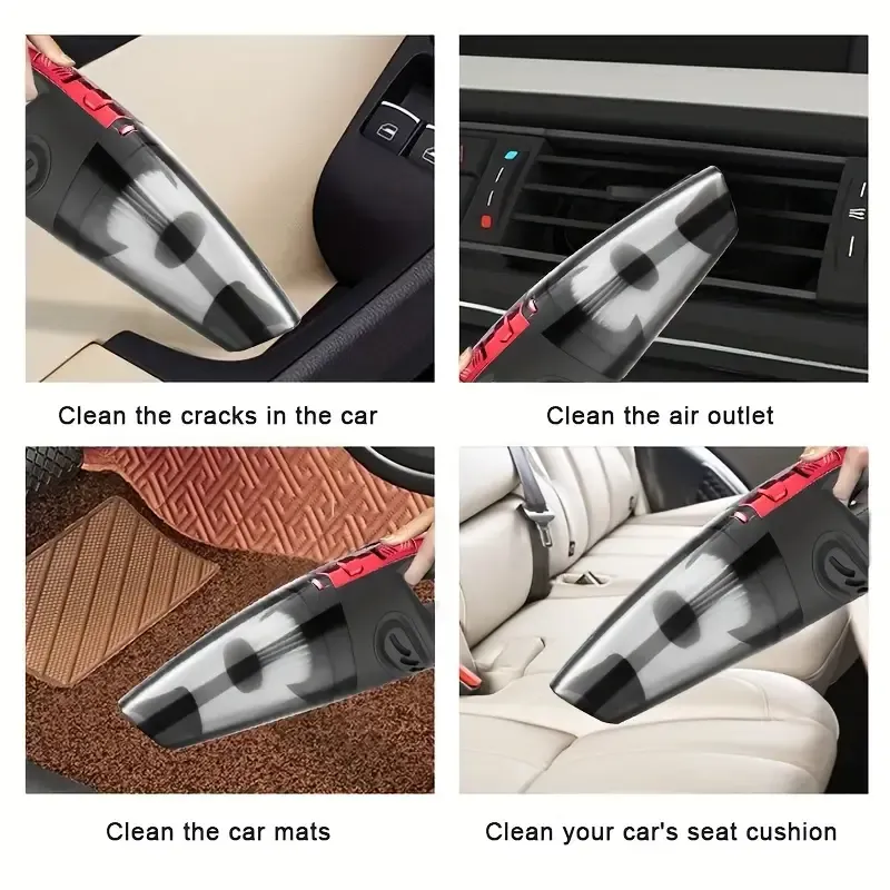 Car vacuum cleaner, high power for wet and dry cleaning, handheld vacuum cleaner,
