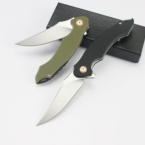 440 stainless steel blade with high D2 steel fixed blade Genuine leather wrapped handle