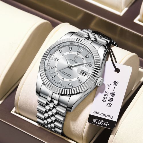 Luminous Men's Quartz Watch Stainless Steel Strap