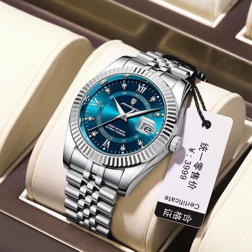 Luminous Men's Quartz Watch Stainless Steel Strap