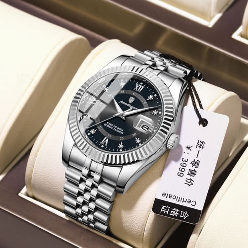 Luminous Men's Quartz Watch Stainless Steel Strap