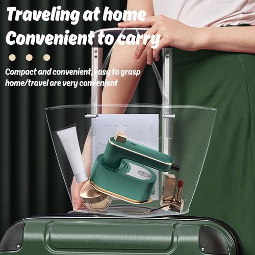 Handheld clothes steamer supports wet and dry ironing with anti-scald base for travel home and office electronic iron