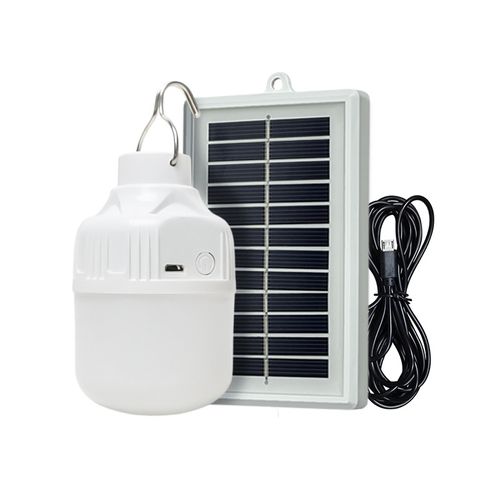 Luz de emergência LED, carregamento sem fio portátil para acampamento ao ar livre, iluminação USB, economia de energia, à prova d'água, à prova de quedas, lâmpada de economia de energia com carregamento solar!