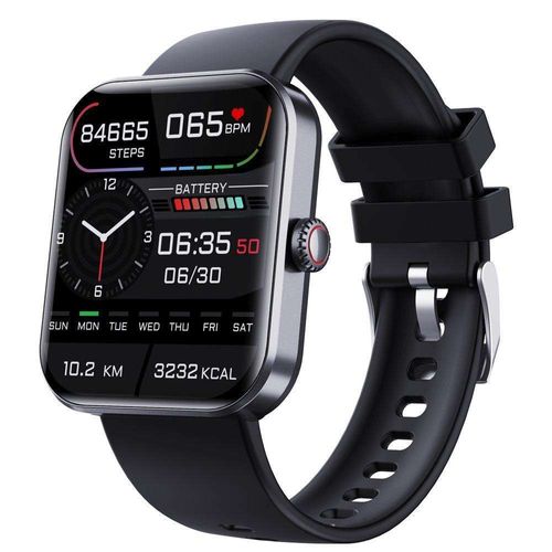 Relógio inteligente para homem com ecrã AMOLED, chamada BT, pressão arterial e frequência cardíaca