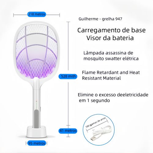 Lâmpada elétrica recarregável para matar mosquitos Lâmpada contra mosquitos voadores com lâmpada UV
