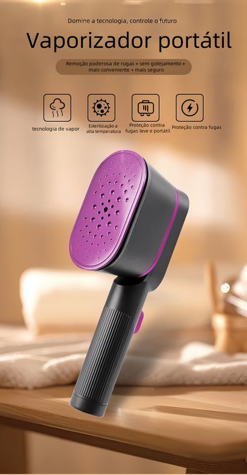 Mini ferro de engomar a vapor portátil leve, vaporizador de viagem, aquecimento rápido, removedor de rugas de tecido, vaporizador de roupa portátil