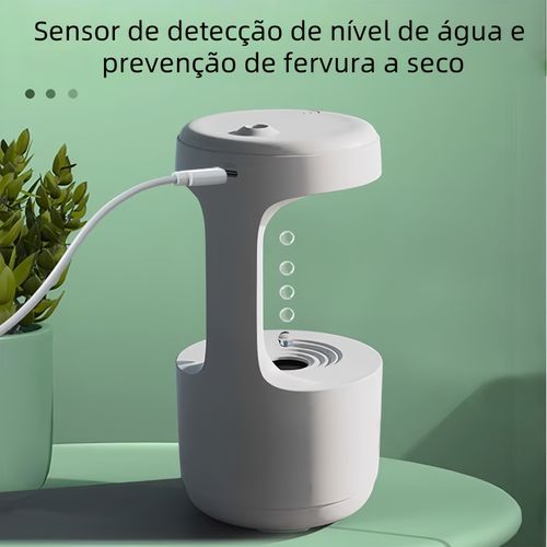 Umidificador de ar clássico, ultrassônico, nuvem de gotas de chuva, umidificador antigravidade, umidificador de aromaterapia para quarto Dreo