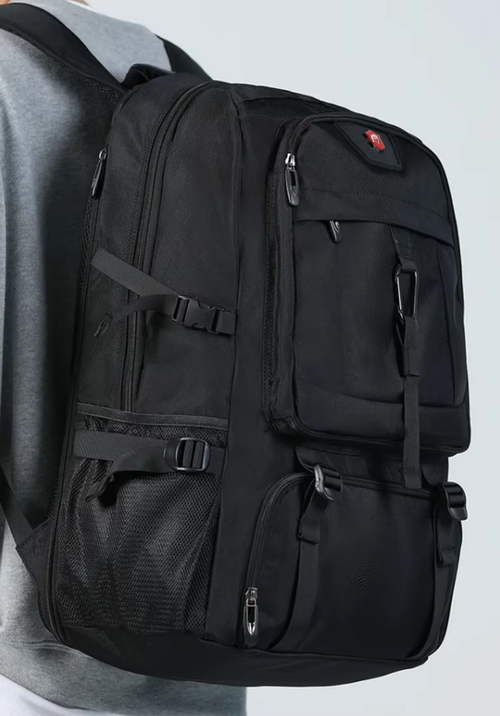 Mochila impermeável multifunções para portátil, com capacidade de 80 litros, carregador USB integrado, ideal para montanhismo, viagens e atividades ao ar livre. Perfeita para viagens e atividades ao ar livre. Ideal para portátil.