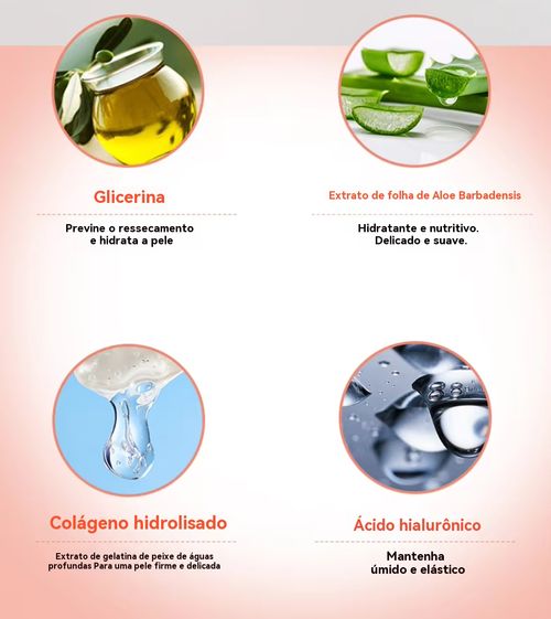 Máscara noturna de colagénio