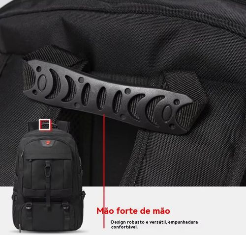 Mochila impermeável multifunções para portátil, com capacidade de 80 litros, carregador USB integrado, ideal para montanhismo, viagens e atividades ao ar livre. Perfeita para viagens e atividades ao ar livre. Ideal para portátil.