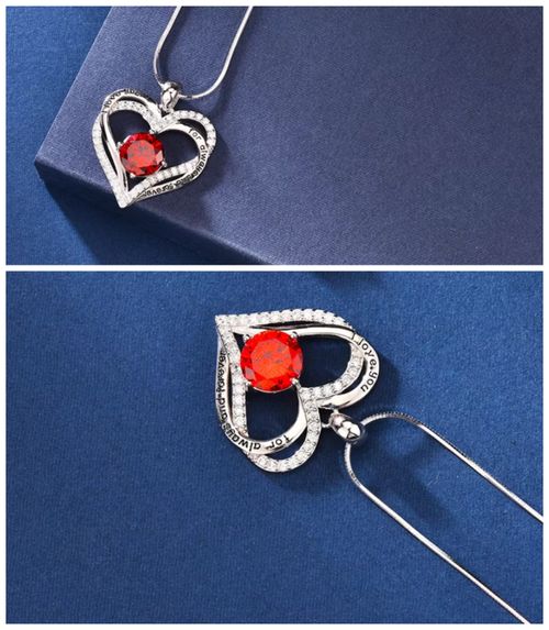 Colar Coração Eterno com Pedras Brilhantes Novo