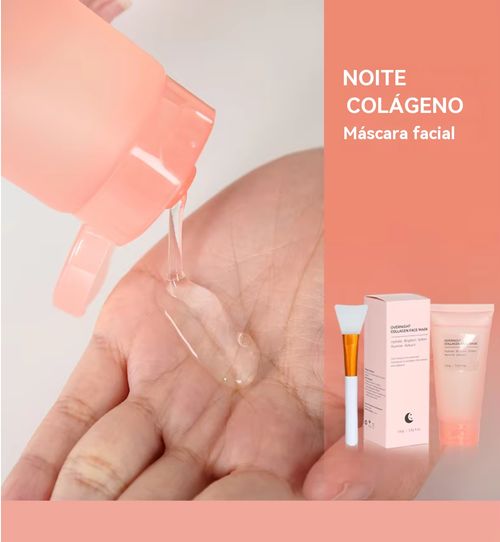 Máscara noturna de colagénio