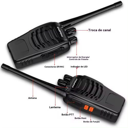 Walkie-talkie multifuncional