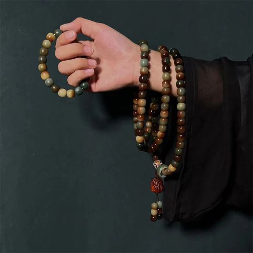 Buddha Stones 108 Mala Beads Bodhi Seed Peace Wisdom Bracelet Wrist Mala Pocket Mala