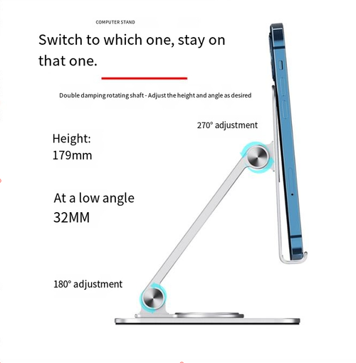 360° Rotatable Foldable Tablet & Phone Stand - For iPad, Learning Tablets & Phones | Desktop Holder