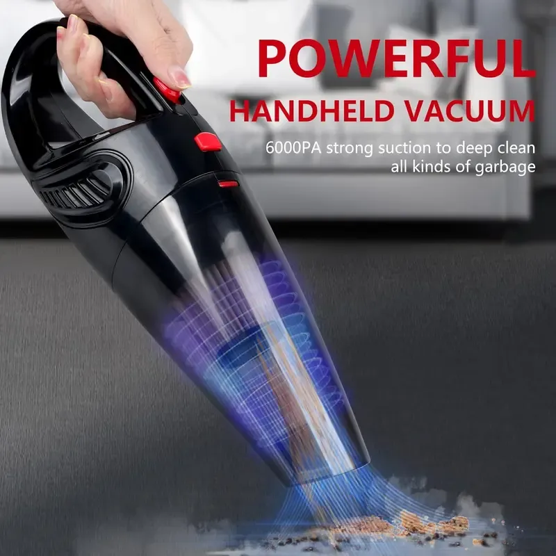 Handheld Car Vacuum Cleaner, Portable Car Cordless Vacuum Cleaner, Mini Handheld Vacuum Cleaner, Multipurpose Dust Removal and Cleaning Tools For Car Home
