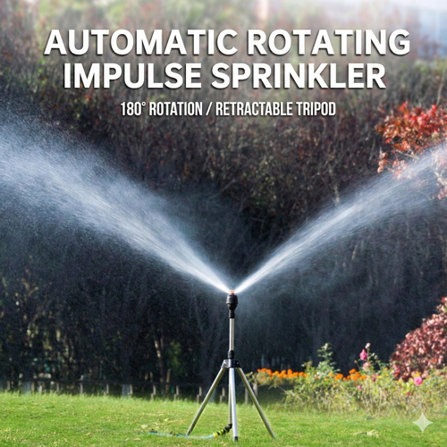 360° Auto-Rotating Irrigation Sprinkler