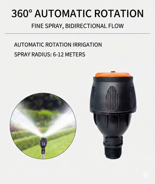 360° Auto-Rotating Irrigation Sprinkler