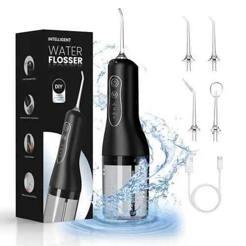Portable Electric Water Flosser - Oral Irrigator for Tartar Removal, Dental Cleaner  Teeth Washer
