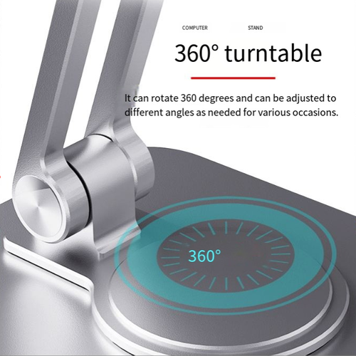 360° Rotatable Foldable Tablet & Phone Stand - For iPad, Learning Tablets & Phones | Desktop Holder
