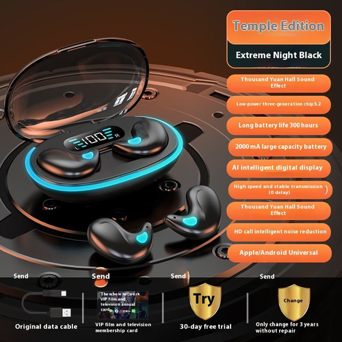 Bestselling X55 Bluetooth Earbuds - Invisible Sleep Earphones, Mini Wireless Headphones with Digital Display for Gaming (Low Latency)