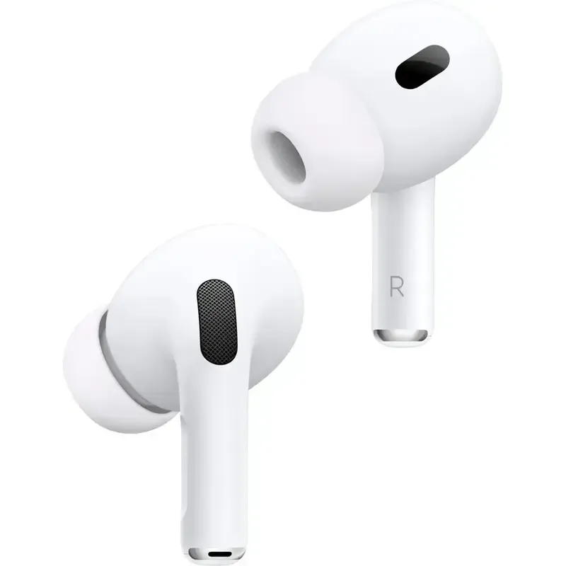 Pro 2, Wireless Active Noise Cancelling Earbuds with Hearing Aid Feature - White