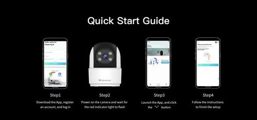 360° Wireless WiFi Security Camera - Full HD Indoor Monitor for Home & Business, Remote Viewing via Phone