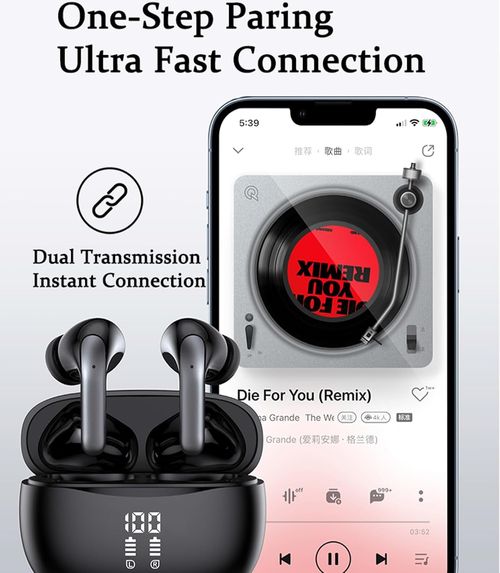 Active Noise Canceling Headphones with Digital Display - Long Battery Life Wireless Bluetooth Gaming Headphones Low Latency