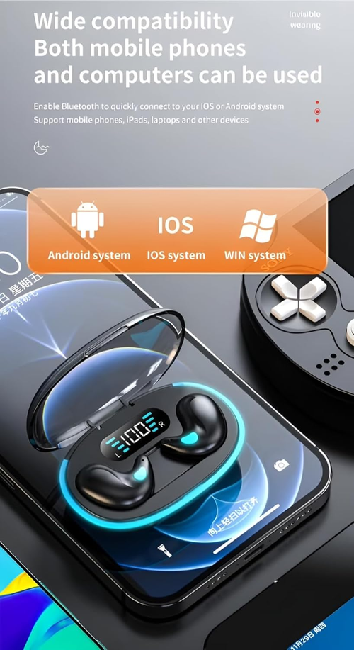 Bestselling X55 Bluetooth Earbuds - Invisible Sleep Earphones, Mini Wireless Headphones with Digital Display for Gaming (Low Latency)