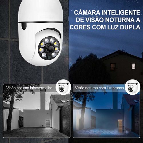 A6 Light Bulb Camera - E27 Socket, Wireless IP Security Camera with HD Night Vision