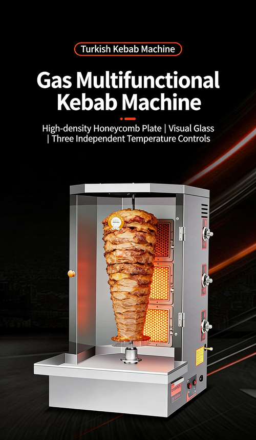 Multifunctional Doner Kebab Machine Commercial Grade for Sandwich & Kebab Rice Making