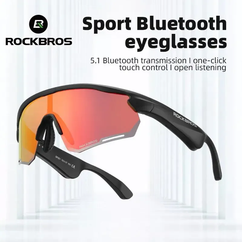 Bluetooth Sunglasses for Men and Women Cycling Polarized Glasses Lightweight Multifunction Music One-key Control Runing Driving Goggles Sports Accessories